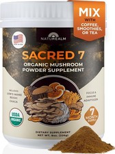 Naturealm Sacred 7 Organic Mushroom Powder, 226 Servings 8 oz picture