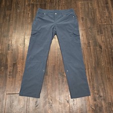 Kuhl Freeflex Roll-Up Hiking Cargo Pants Rainstorm Blue Women’s Size 14 Outdoor picture