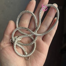 Collection Chinese Tibet Silver Carved Long Amulet Necklace picture