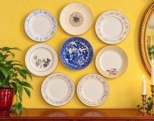 Vintage Mismatched China Salad or Dessert Plates Set of 8 Wedding Plate Wall H picture