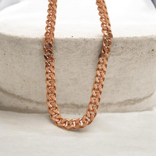 Pure Solid Copper Cuban Curb Chain Link 158gr Heavy 12mm 24