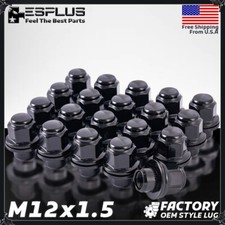 24 Pc Black Toyota OEM Factory Flat Lug Nut M12x1.5 Fit 4Runner/Tacoma/Tundra picture