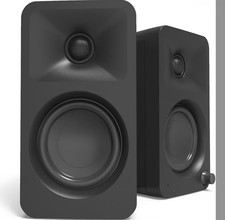 NIB New Kanto ORA ORAMB Powered Reference Bluetooth Desktop Speakers Set, Black picture