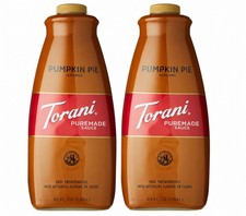 Torani Pumpkin Pie Puremade Sauce 64 oz Pumpkin Pie 2 Pack 128 Oz Total picture