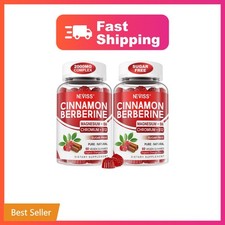 NEVISS Ceylon Cinnamon Berberine Gummies 60 Count 2 Pack picture