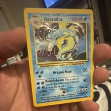 Pokemon TCG Gyarados 6/102 Base Set Holo Rare 100 HP English 1999 WOTC picture