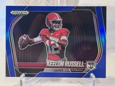 2025 Panini Prizm Black - Prospects Extended Keelon Russell #181 Blue Prizm /199 picture