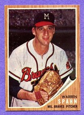 1962 Topps Warren Spahn #100 Braves High Grade NM picture