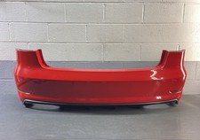 2015-2016 Audi S3 8V Sedan S-Line Bumper Cover W/ PDC Rear Red LZ3M OEM *NOTE* picture