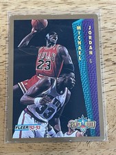 1992-93 Fleer Michael Jordan #273 Bulls Hall Of Fame Slam Dunk picture