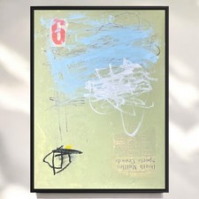 Original Mixed Media Abstract Modern Art Painting 18x24 