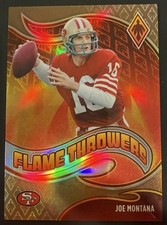 2021 Panini Phoenix Joe Montana Flame Throwers Bronze /50 picture