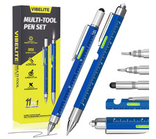 Bolígrafo multifunción 11 en 1 con LED, regalo práctico para hombres. picture