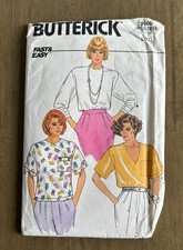 VTG Butterick 3900 SEWING Pattern Misses Loose Fitting Pullover Top L-XL FF UC picture