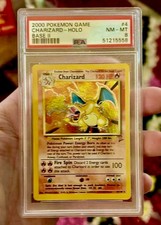 2000 POKEMON BASE SET 2 #4 CHARIZARD-HOLO PSA 8 picture