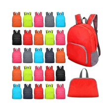 48 Pcs 17 Inch Foldable Backpack in Bulk 8 Colors picture