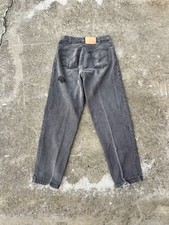 Vintage Levis 505 Orange Tab Faded Black Straight Leg Jeans Mens 29x30 USA Made* picture