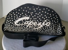 Small Vintage Capezio Dance Ballet Shoe Black Bag Pockets Shoulder Strap  picture