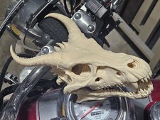 Large 3D Printed Dragon Skull Head Wall Decor Fantasy Gothic Sculpture Prop picture