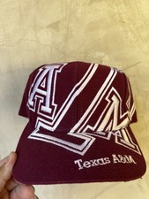Vintage The Game Texas A&M Aggies Hat Snapback Big Logo Spellout Mens RARE picture