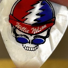 Willie Nelson & Grateful Dead Guitar Pick 2003 30th Annual July 4th Picnic Read picture