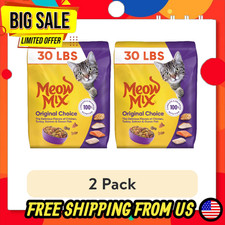 (2 pack) Meow Mix Original Choice Dry Cat Food, 30 lb. Bag picture