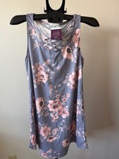 12PM by Mon Ami Floral Sleeveless Dress Medium picture