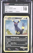 2011 Pokemon HeartGold & SoulSilver Call Of Legends Holo Umbreon #22 CGC 10 🌀🌀 picture
