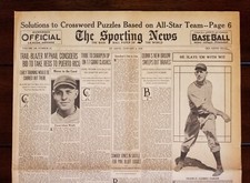 1936 The Sporting News Newspaper Magazine Paper picture