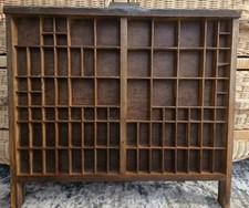 Antique Hamilton Mfg Co Printer Type Case Wooden Letterpress Tray 22x19.5 picture