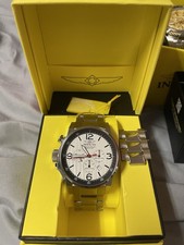 BRAND NEW INVICTA I FORCE MODEL 20130 QUARTZ CHRONOGRAPH WHITE CARBON FIBER DIAL picture
