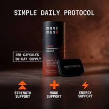 MARS MEN Natural Test Support – 1 Month Supply – Authentic – New & Unopened picture
