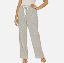 Briggs Women's Pull-On Linen Blend Pant, Multi, Small New With Tag picture