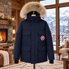 Canada Goose Expedition Parka Navy Blue Men's Winter Warm Outdoor Parka picture