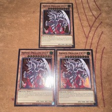 🔥 3X YUGIOH ARMED DRAGON LV10 OP15-EN001 ULTIMATE RARE VLP/NM PLAYSET ENGLISH picture