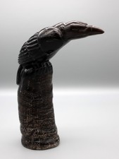 Brian Yatsattie Water Buffalo Horn Zuni Raven Fetish picture