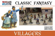 Wargames Atlantic Classic Fantasy Villagers New 28mm Barons War D&D Miniatures picture