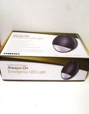 Lot 6 Always-On LED Emergency Outdoor Light White Rechargeable Cold Rated - NIB picture