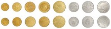 Tunisia 10 Milliemes - 2 Dinars 8 Pcs Set, 2005-2020, KM #306 - N #257573, Mint picture