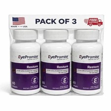 3 Pack EyePromise Restore Macular Health Supplement 180 Softgels NEW SEALED USA picture