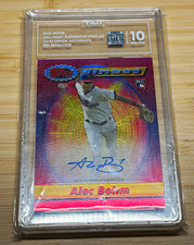 Topps 2021 Finest Flashbacks Alec Bohm RC Oval Auto Red Refractor /5 TAG 10 GEM picture