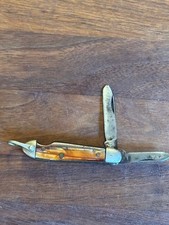 Vintage Mini-knife - Key chain Fob Pen Knife 2 blades. picture