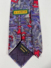 J. Garcia Tie Mens One Size Multicolor Abstract Silk Shaman Collection Four picture