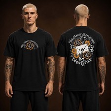 The Amity Affliction Open Letter Two Sided T-Shirt Metalcore Band Graphic Tee picture