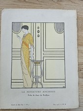 Gazette du Bo  Ton by Monvel - La Miniature Ancienne - 1913 Pochoir Fashion Art picture