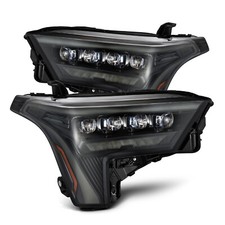 For 22-26 Toyota Tundra Alpha Black Nova LED Headlights Headlamps - White DRL picture