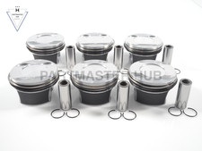 2017-2023 Porsche Engine Piston w/Rings Set 6PCS +0.50 - 3.0L Turbo TFSI EA839 picture