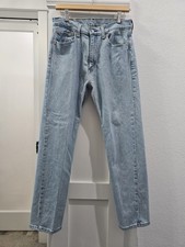 Levi Strauss & Co. Men's Straight Jeans Light Blue Denim Levi's 500 Series picture