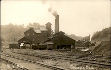 Glouster Ohio OH Coal Mine c1900s-10s Real Photo Vintage Postcard bhn picture
