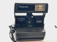 Polaroid OneStep CloseUp 600 Instant Film Camera Vintage Folding Flash Untested picture